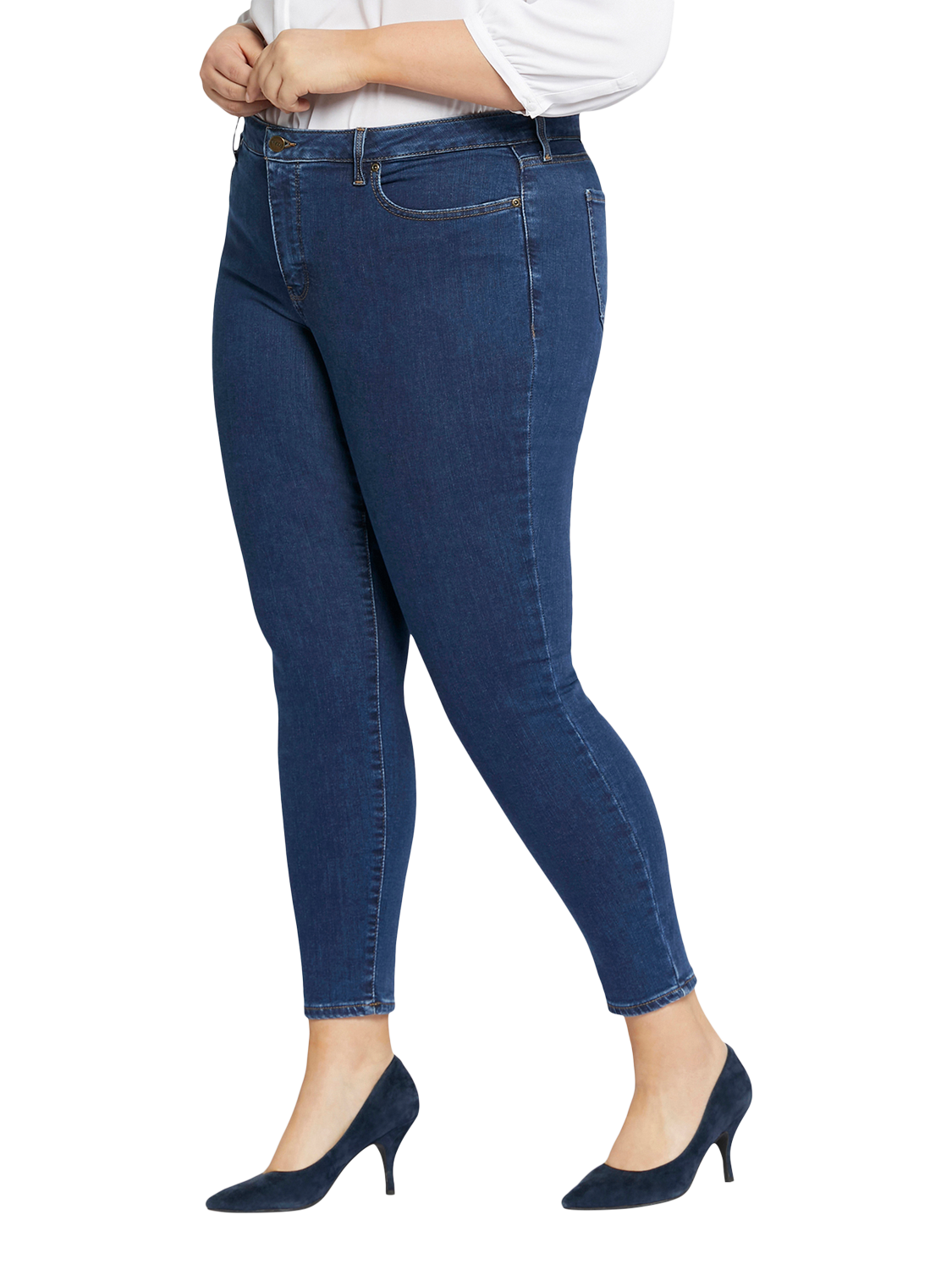 Product image 3 of 5, which shows NYDJ Plus Size Ami Skinny Jeans, Quinn, 18