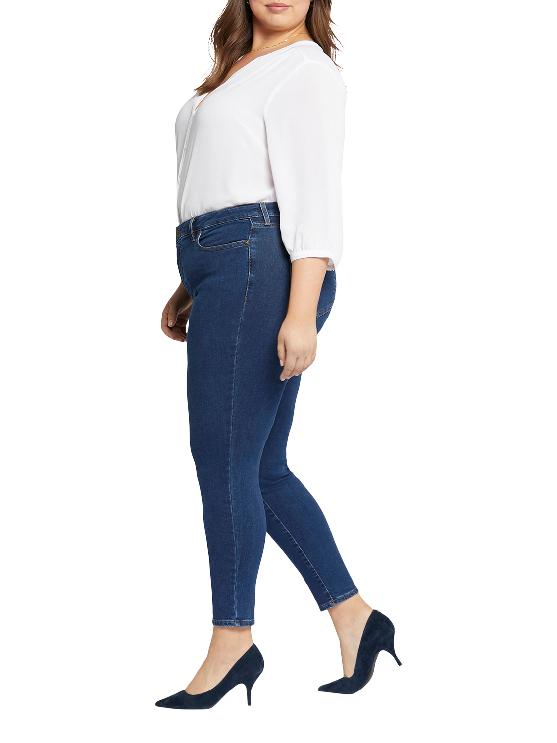 Product image 5 of 5, which shows NYDJ Plus Size Ami Skinny Jeans, Quinn, 18