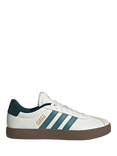 adidas VL Court Suede Lace Up Trainers, White/Green