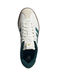adidas VL Court Suede Lace Up Trainers, White/Green