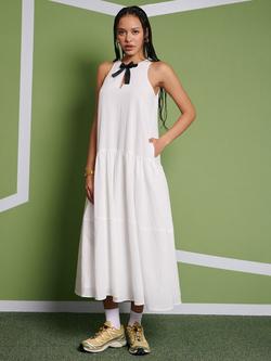 GHOSPELL Nicola Oversized Midi Dress, White, White