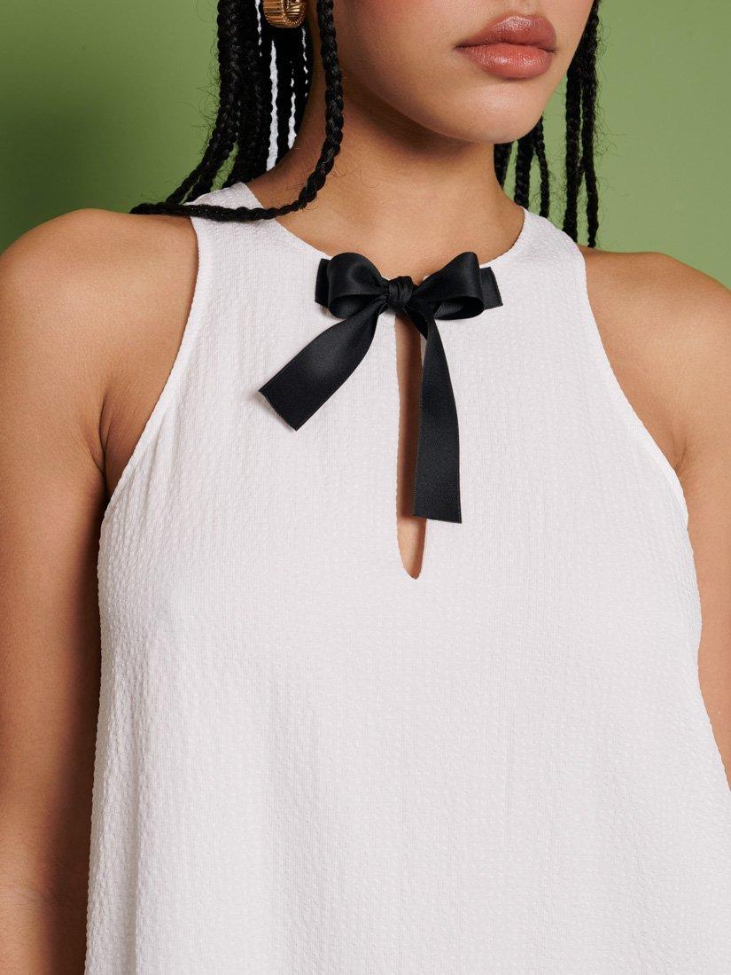Product image 6 of 6, which shows GHOSPELL Nicola Oversized Midi Dress, White, 6