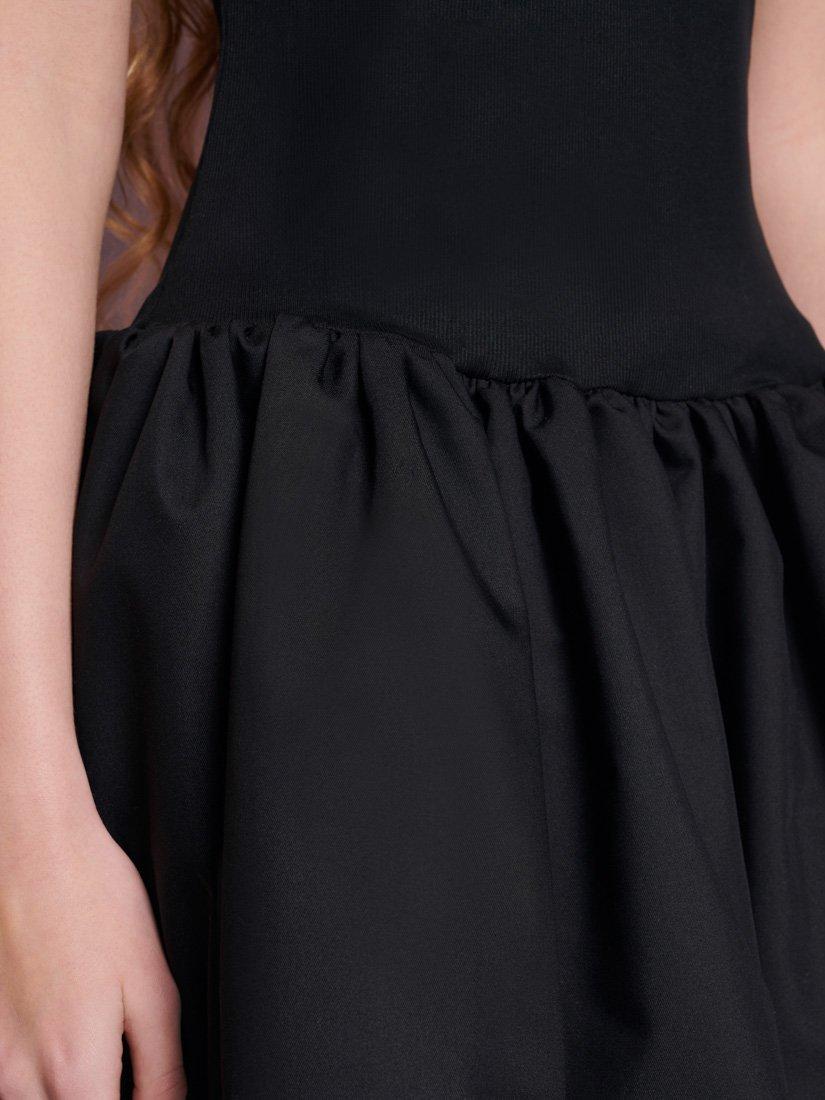 Product image 5 of 5, which shows Sister Jane Meadowlark Drop Waist Mini Dress, Black, 6