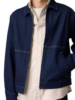 Gramicci Zip Front Denim Jacket - view 2, Indigo
