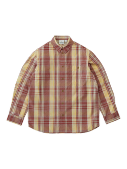 Gramicci Cotton Blend Check Long Sleeve Shirt, Mustard