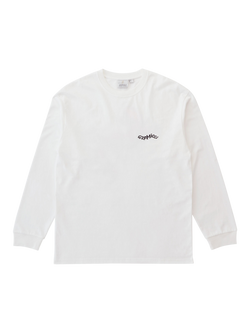 Gramicci Gecko Graphic Print Long Sleeve Cotton T-Shirt, White