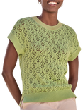 Pure Collection Cotton Lace Knit Top