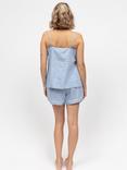 Cyberjammies Linen Blend Cami Pyjama Set, Blue