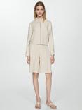 Mango Como Linen Zip Jacket