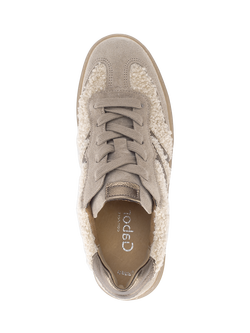 Gabor Dahma Wide Fit Trainers, Beige/Multi - view 2, Beige/Multi