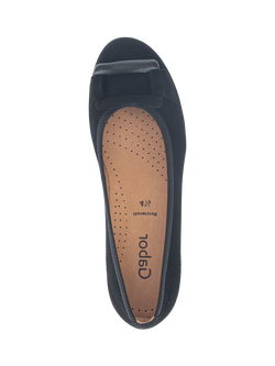 Gabor Raven Suede Pumps, Black - view 2, Black