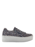 Gabor Dolly Chunky Lace Up Suede Leather Blend Trainers