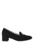 Gabor Dayana Suede Court Shoes, Black