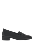Gabor Great Leather Loafers, Black