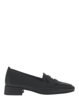 Black Leather Loafers