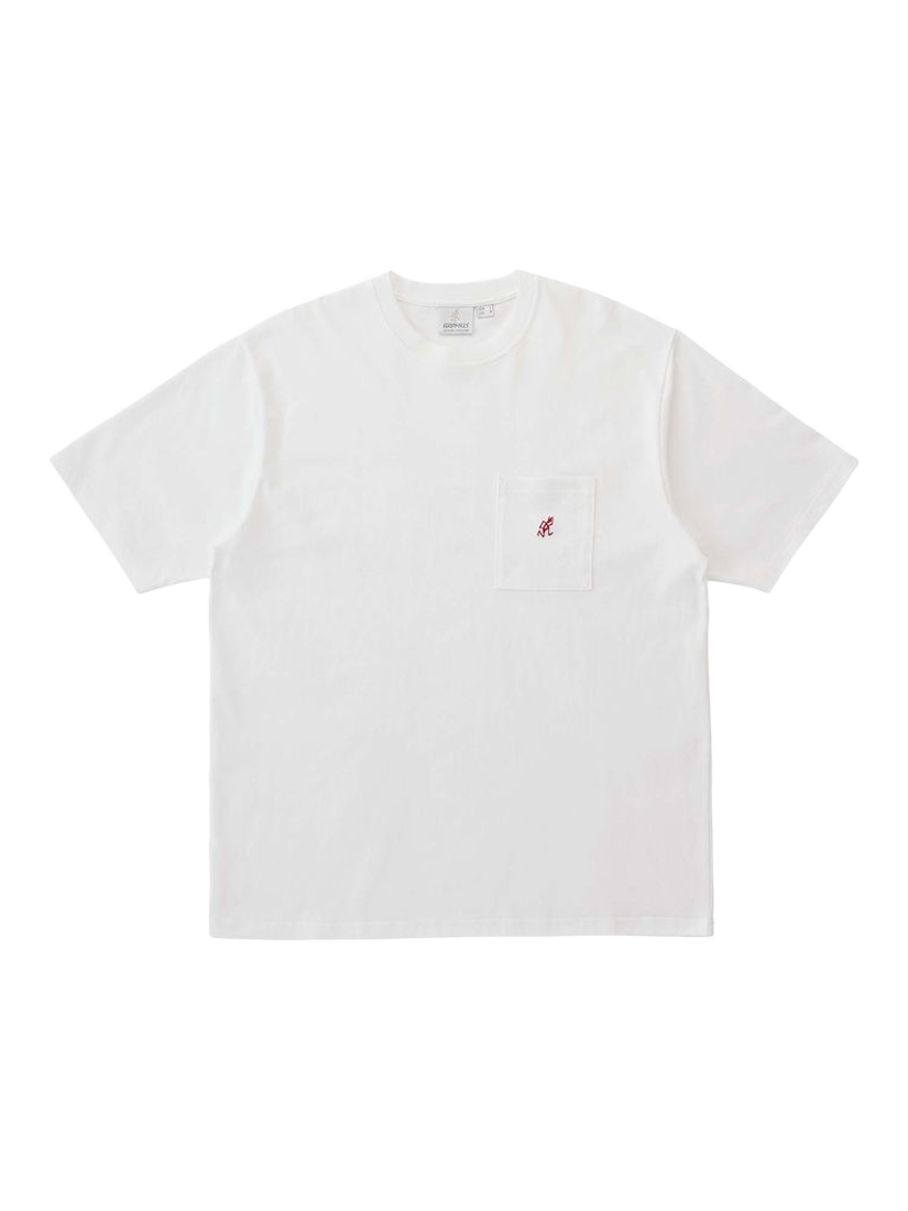 Product image 1 of 1, which shows Gramicci Crew Neck Cotton T-Shirt, White, S