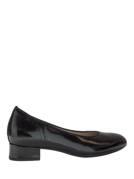 Gabor Betty Patent Leather Court Shoes, Black, Black