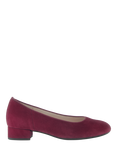 Gabor Betty Suede Court Shoes, Red