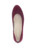 Gabor Betty Suede Court Shoes, Red