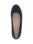 Gabor Demi Wide Fit Suede Court Shoes, Navy