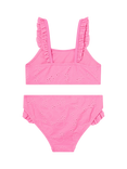 Angels by Accessorize Kids' Ruffle Broderie Bikini Set, Pale Pink