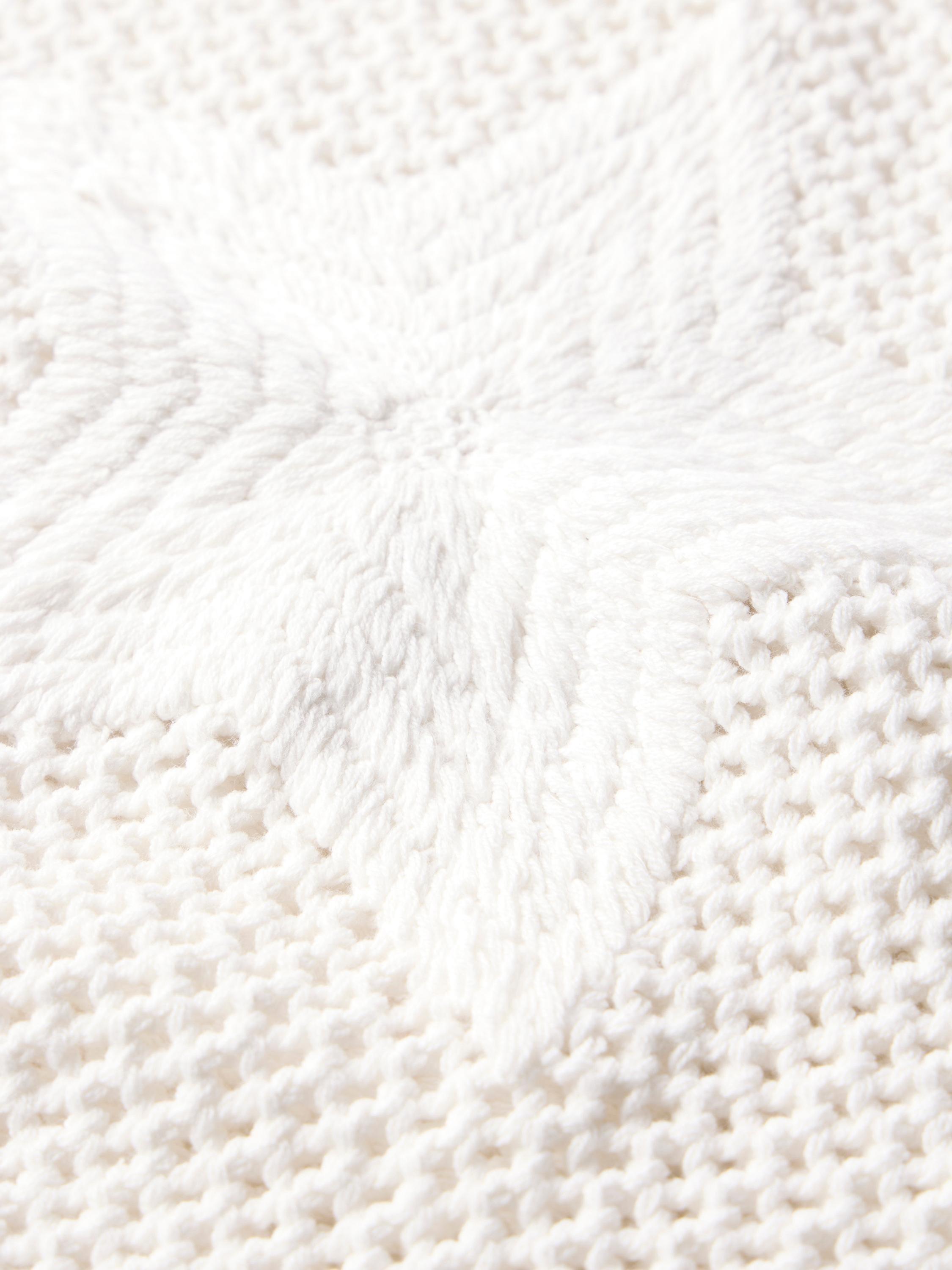Product image 7 of 7, which shows Mint Velvet Star Knit Tank Top, White Ivory, S