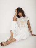 Mint Velvet Star Knit Tank Top, Gold