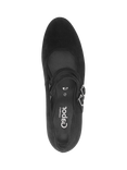 Gabor Belva Mary Jane Wide Fit Suede Court Shoes, Black