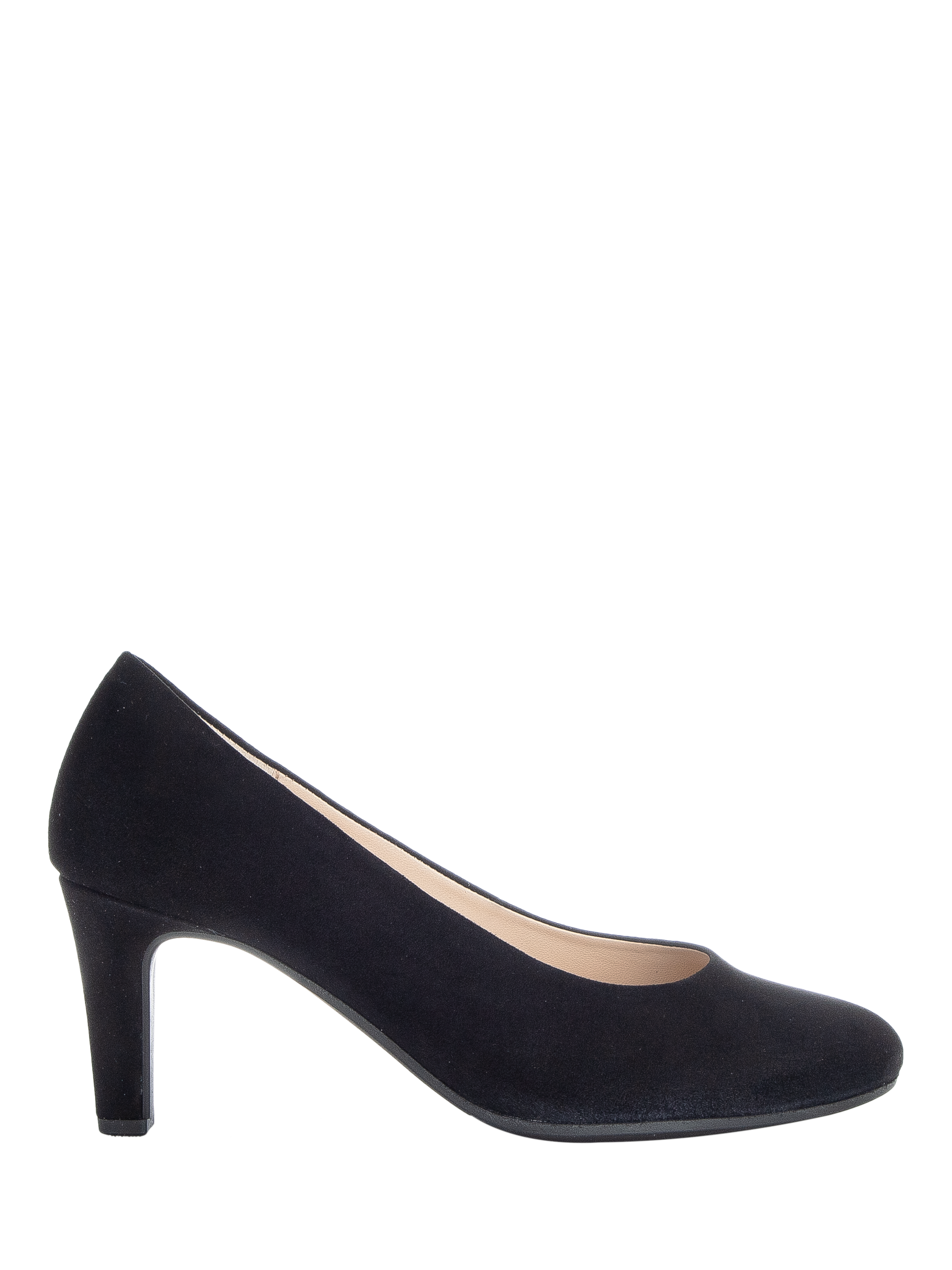 Gabor Edina Suede Court Shoes, Black