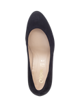 Gabor Edina Suede Court Shoes, Black