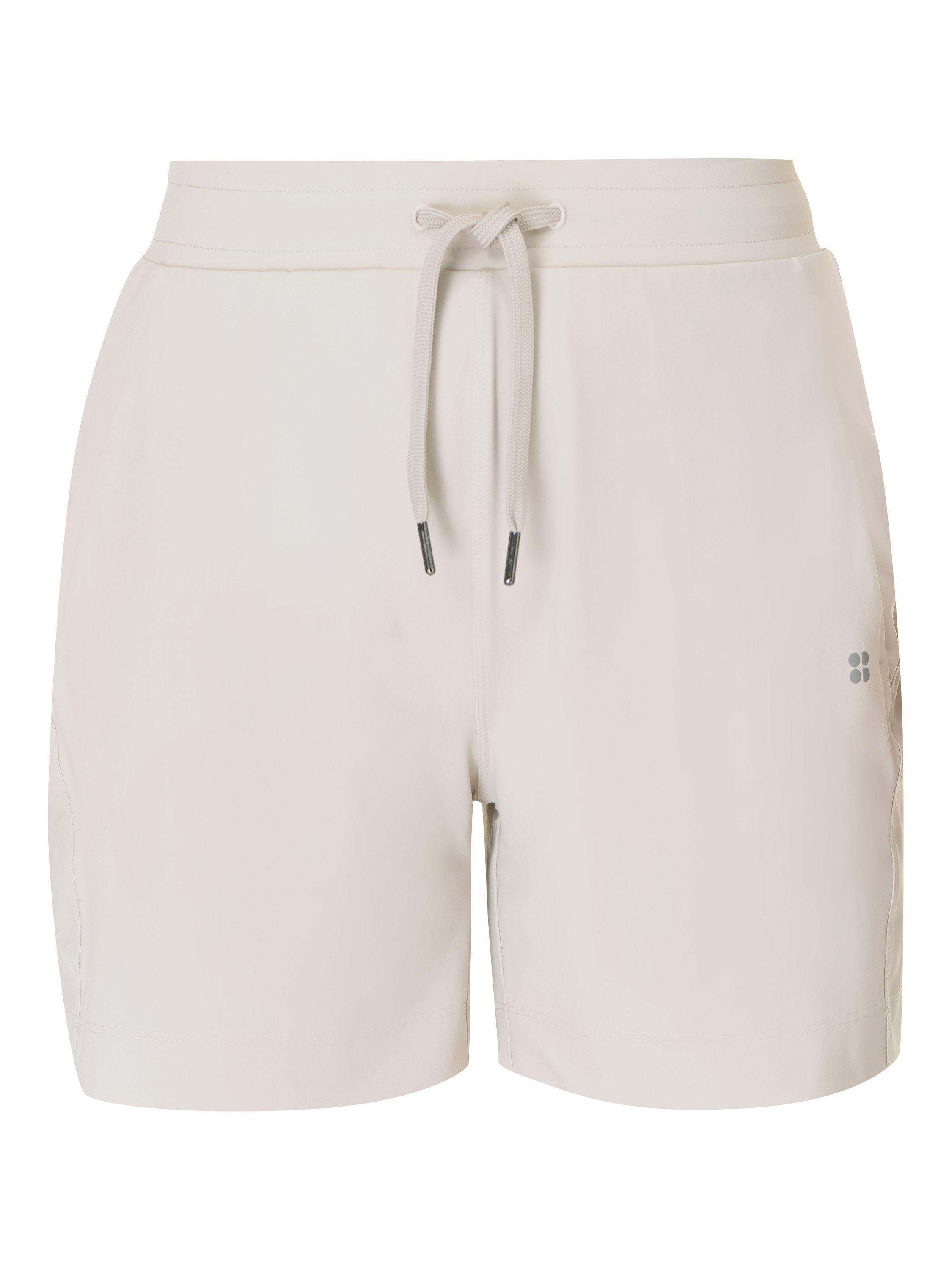 Product image 6 of 6, which shows Sweaty Betty Explorer 5.5" Shorts, Mineral Beige, XXS