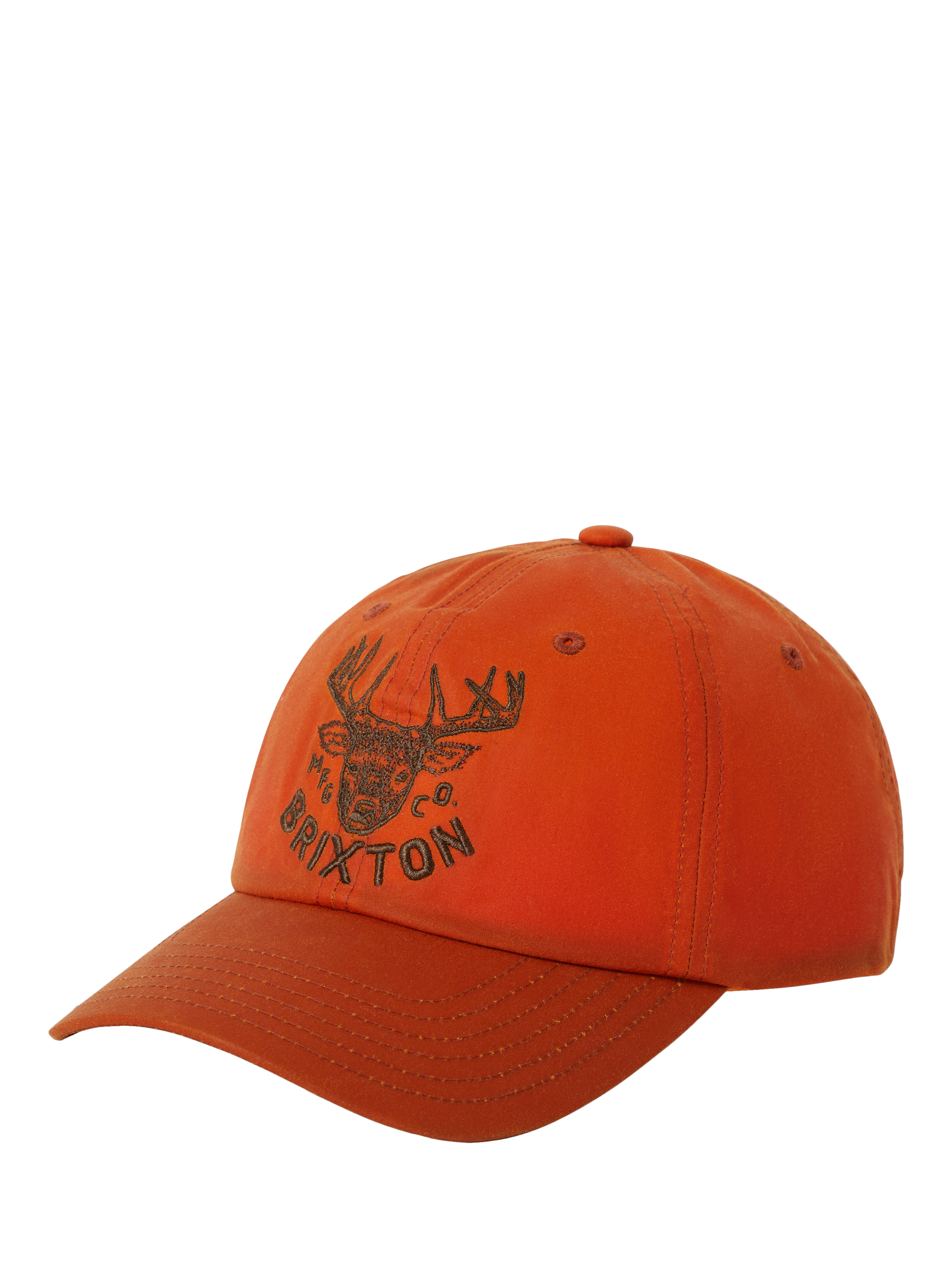 Product image 1 of 3, which shows Brixton Berick Waxed Cotton Cap, Orange, One Size