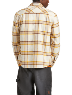 Brixton Bowery Cotton Blend Regular Fit Check Flannel Shirt, Whitecap - view 2, Whitecap