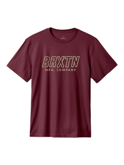 Brixton Telford Cotton Regular Fit Short Sleeve Graphic T-Shirt, Port Worn Wash, Port Worn Wash