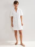 Phase Eight Witney Embroidered Tunic Dress, White