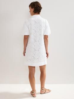 Phase Eight Witney Embroidered Tunic Dress, White - view 2, White