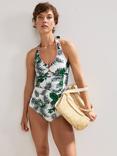 Phase Eight Palm Print Tankini Bottoms, Ivory