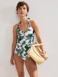Phase Eight Tropical Print Tankini Top, Ivory