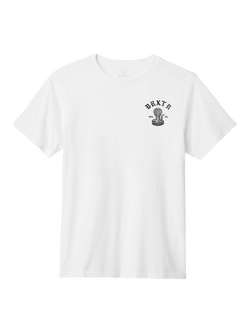 Brixton Darver Cotton Regular Fit Short Sleeve T-Shirt, White, White