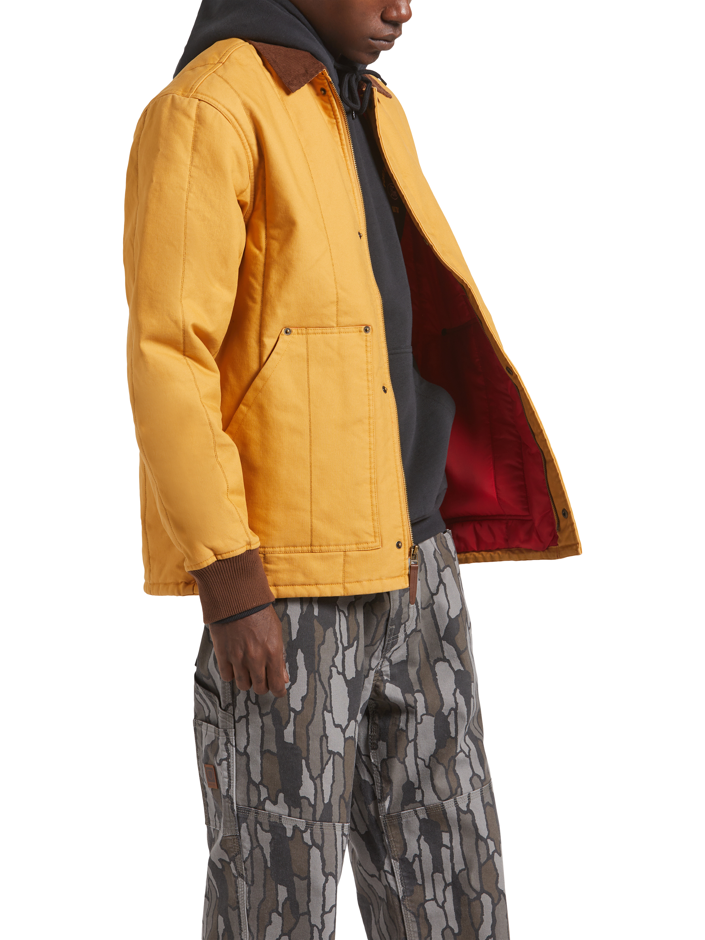 Product image 2 of 6, which shows Brixton Builders Ranch Cotton Blend Jacket, Spruce Yellow, S