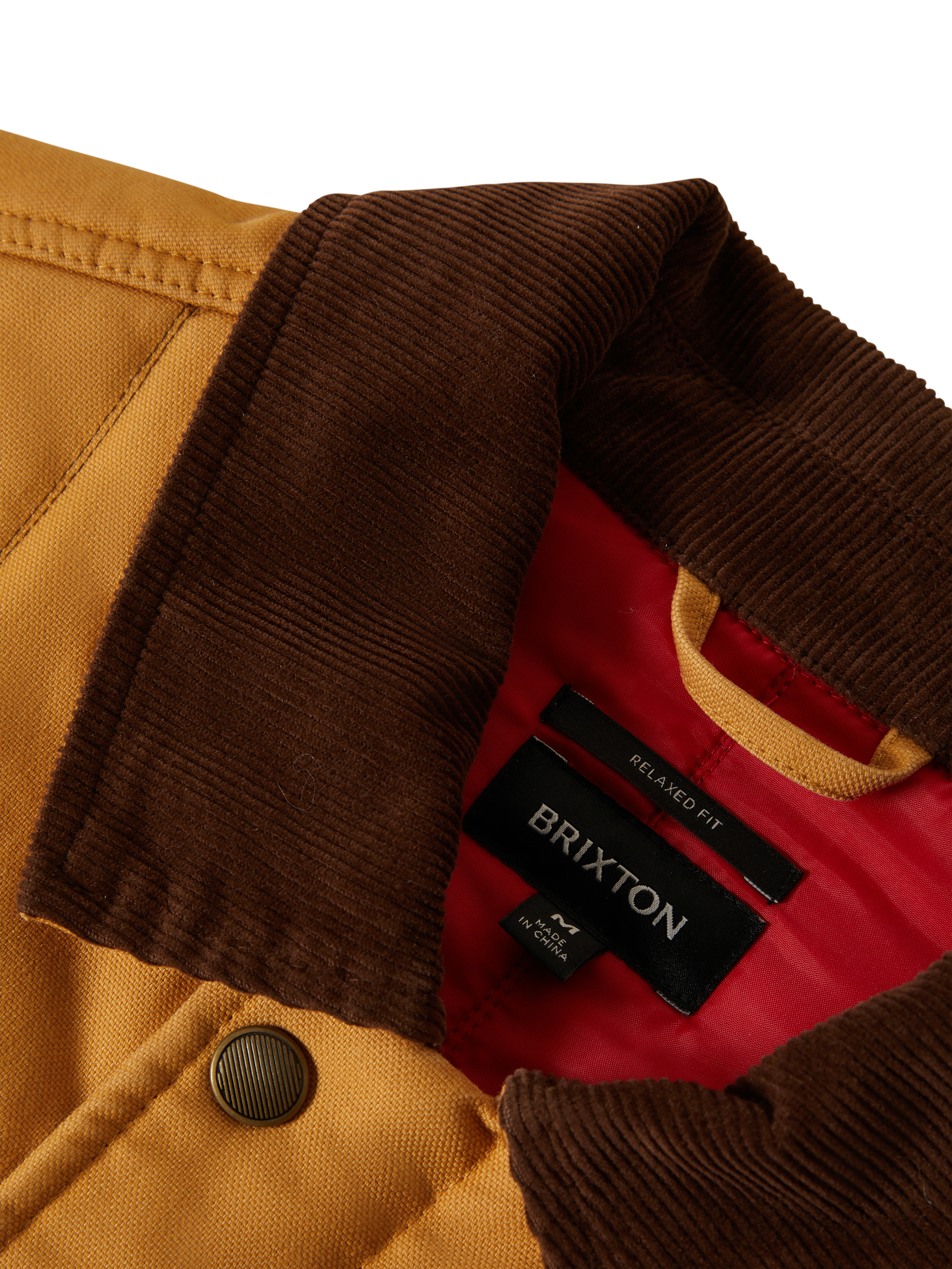 Product image 5 of 6, which shows Brixton Builders Ranch Cotton Blend Jacket, Spruce Yellow, S