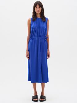 InWear Hiviera Sleeveless Drawstring Waist Midi Dress, Blue, Blue