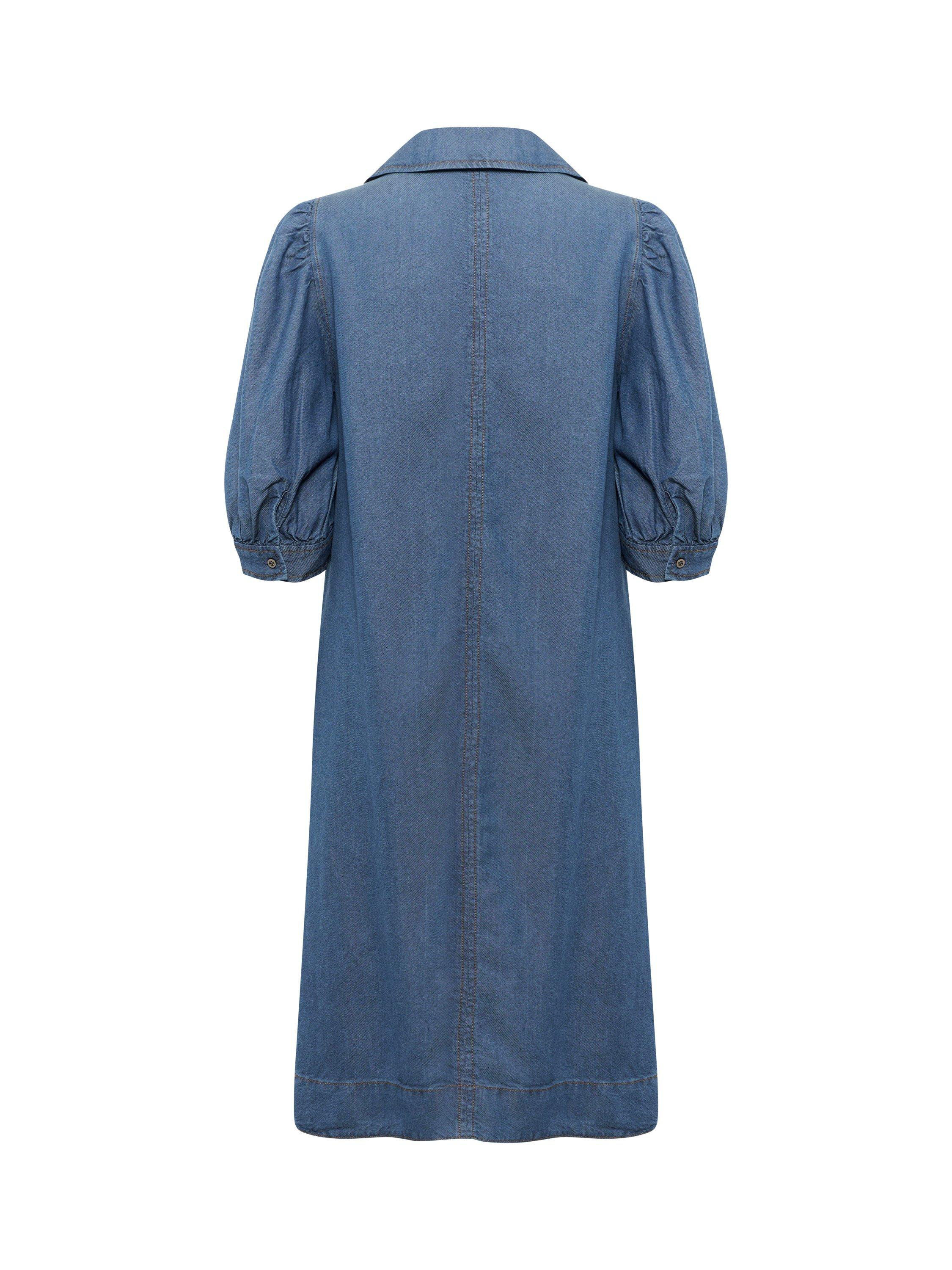 Product image 6 of 6, which shows InWear Rachel Short Sleeve Denim Dress, Medium Blue, 14