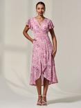 Jolie Moi Petite Wrap Midaxi Dress