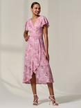 Jolie Moi Petite Wrap Midaxi Dress