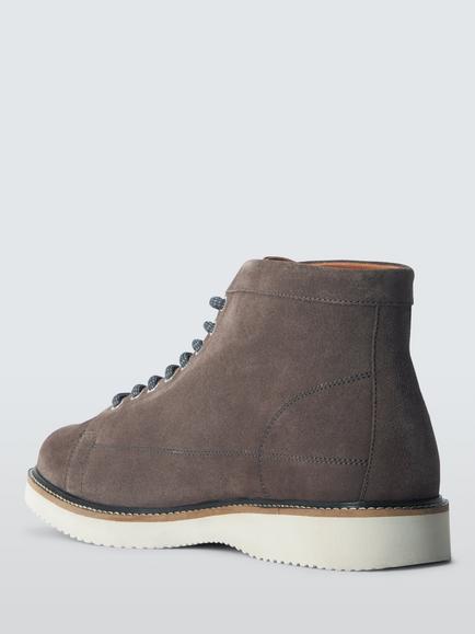 John Lewis Work Suede Chukka Boots, Grey - view 2, Grey