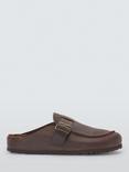John Lewis Winter Footbed Moccasins, Oiled Brown