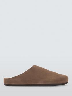 John Lewis Suede Alvar Clog, Light Brown