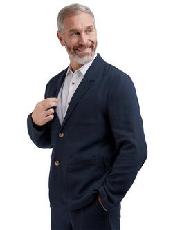Rohan Ravello Linen Blend Blazer, Deep Navy