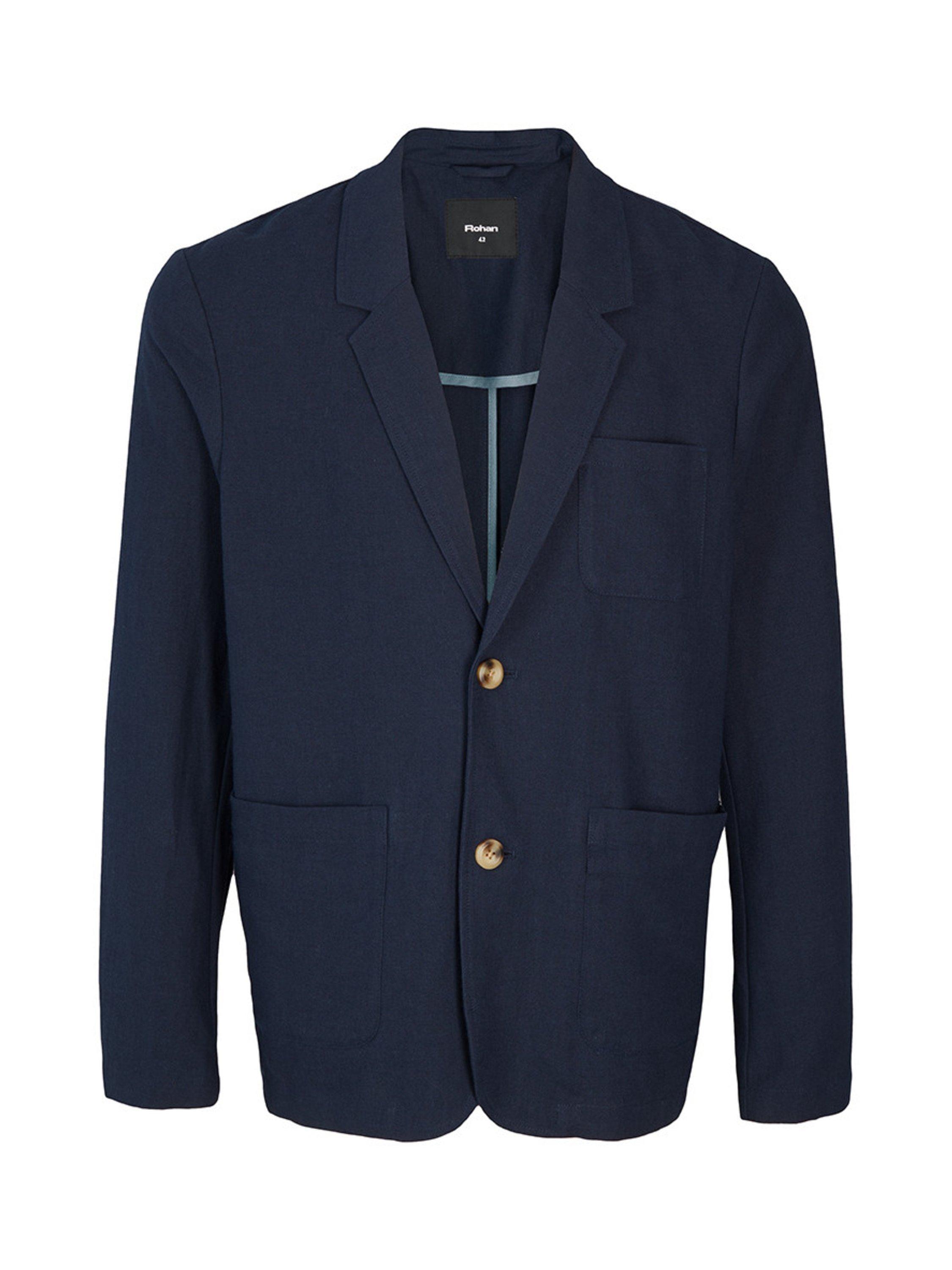 Product image 3 of 8, which shows Rohan Ravello Linen Blend Blazer, Deep Navy, 38R